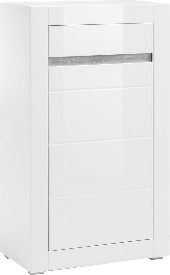 INOSIGN Kast Carat Breedte 66 cm front in wit en betonlook inbegrepen - Foto 5