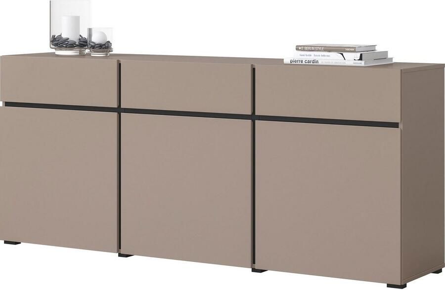 INOSIGN Kast Cross breedte 180 cm moderne greeploze kast 3 deuren 3 laden - Foto 5