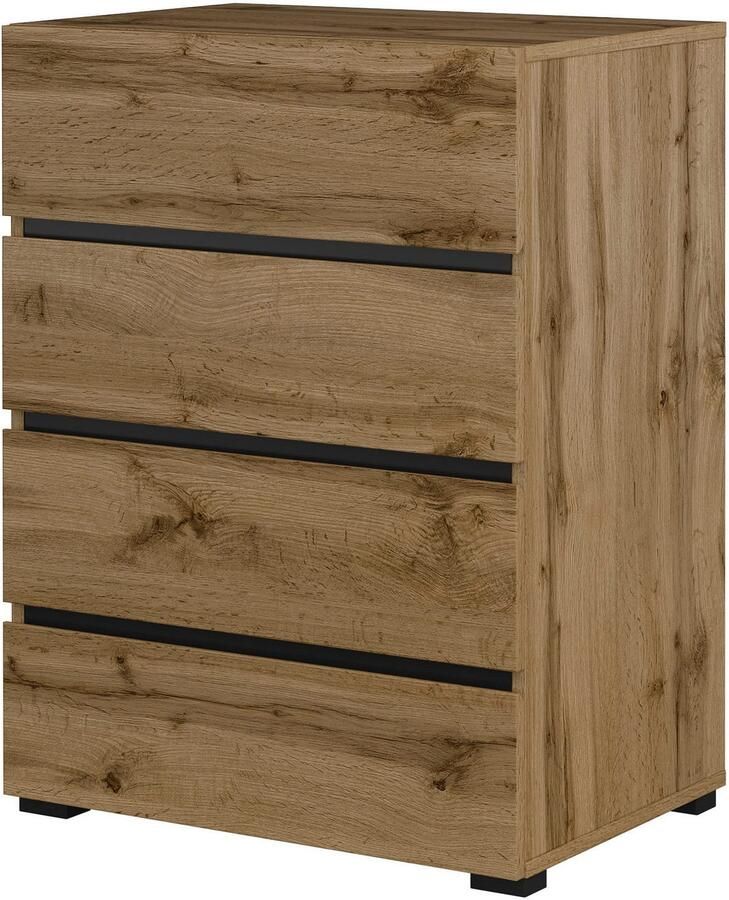 INOSIGN Kast Cross Breedte 60 cm moderne greeploze sideboard 4 lades - Foto 2