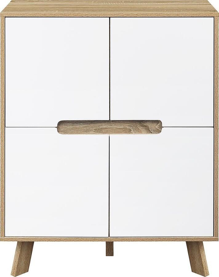 Artistiq Living Artistiq Opbergkast Gonzalo 102 x 80cm Naturel Wit - Foto 3