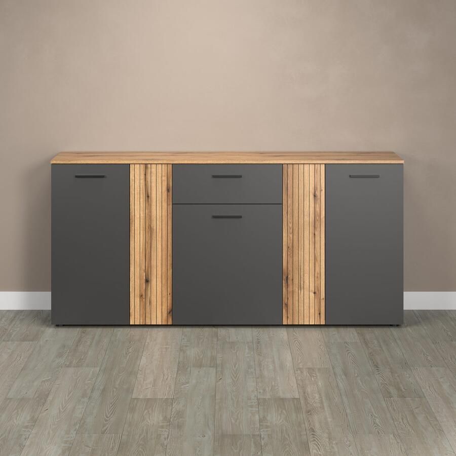 INOSIGN Kast Estepona Sideboard met aanpasbare deuren met groefontwerp - Foto 2