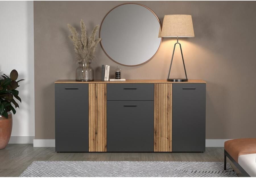 INOSIGN Kast Estepona Sideboard met aanpasbare deuren met groefontwerp - Foto 6