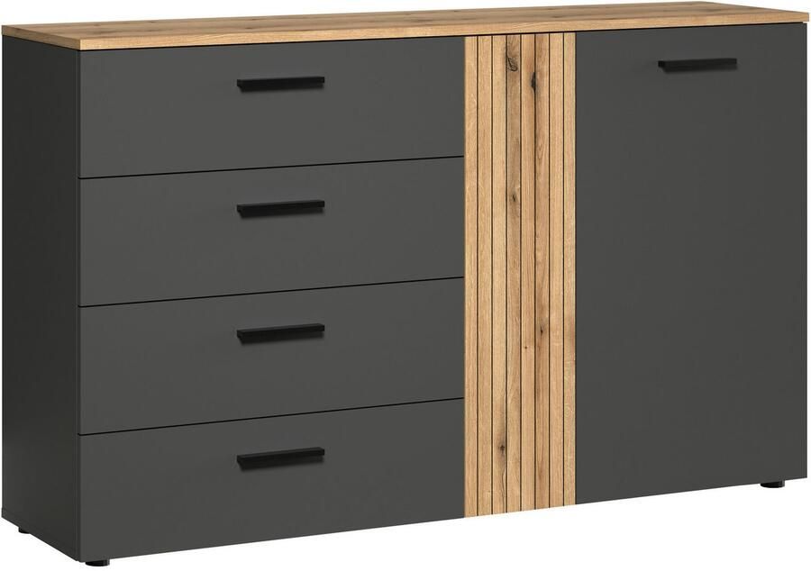 INOSIGN Kast Estepona Sideboard met volledig uittrekbare lades (B D H) 139 38 86 cm (1 stuk) - Foto 3