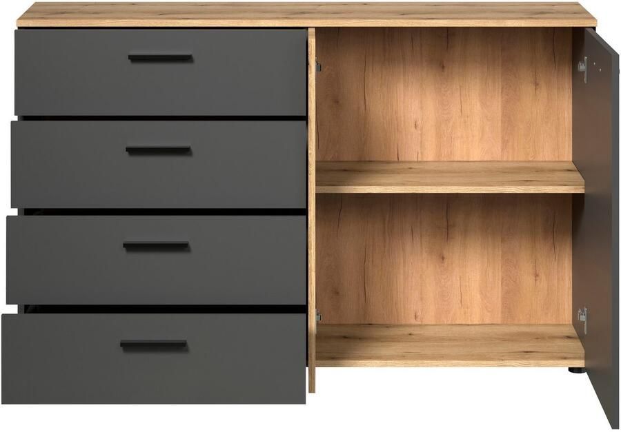 INOSIGN Kast Estepona Sideboard met volledig uittrekbare lades (B D H) 139 38 86 cm (1 stuk) - Foto 4