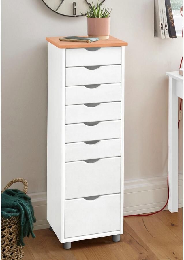 INOSIGN Kast Gava massief grenenhout met vele opbergmogelijkheden breedte 34 cm - Foto 5