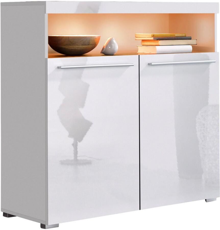 INOSIGN Kast India breedte 91cm stijlvolle dressoir met 2 deuren en open vak - Foto 2