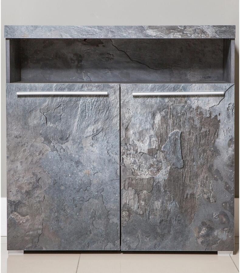 INOSIGN Kast India breedte 91cm stijlvolle dressoir met 2 deuren en open vak - Foto 4