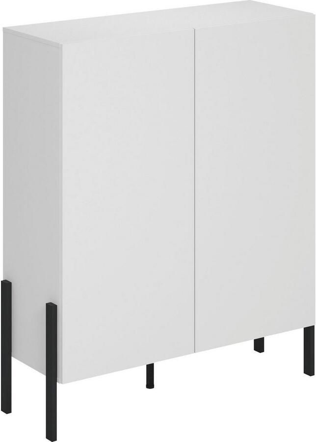 INOSIGN Kast Jukon breedte 110 cm moderne grepless hoge kast 2 deuren - Foto 5