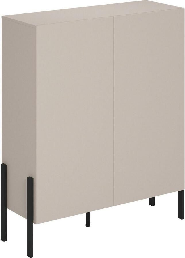 INOSIGN Kast Jukon breedte 110 cm moderne grepless hoge kast 2 deuren - Foto 5
