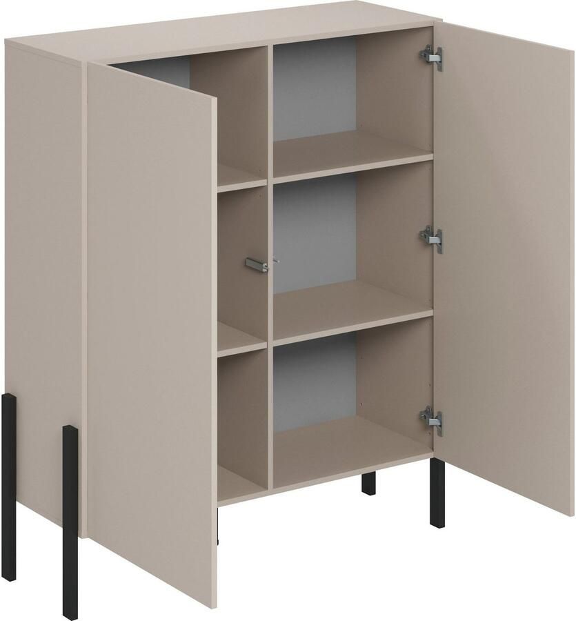 INOSIGN Kast Jukon breedte 110 cm moderne grepless hoge kast 2 deuren - Foto 3