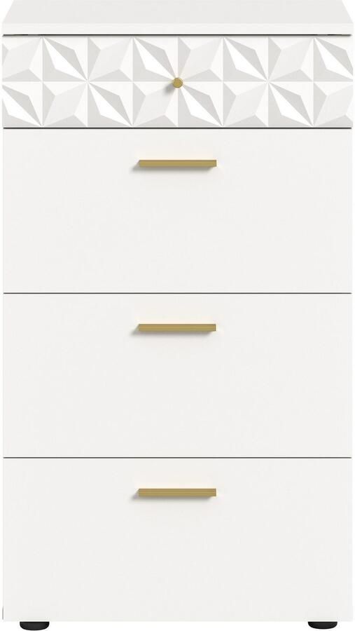 INOSIGN Kast Ladekast met 4 lades & Ornamentafscheiding Gang hal gangkast kast multifunctionele kast ladekast - Foto 4