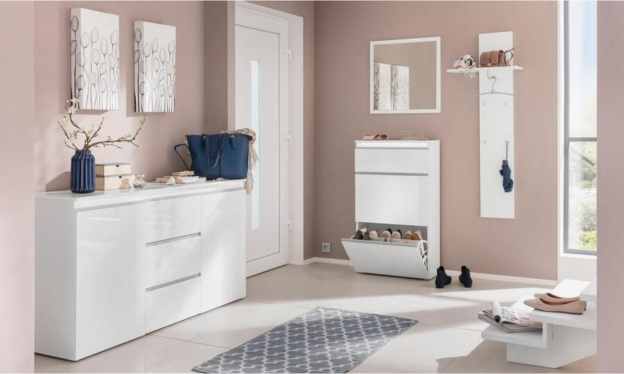 INOSIGN Kast Magic commode kast dressoir met 2 deuren en 3 lades hoogglans gelakt (b d h) 150x40x81 cm - Foto 6