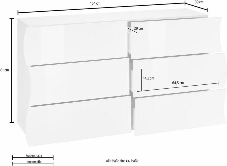 INOSIGN Kast Onda Breedte 154 cm - Foto 2