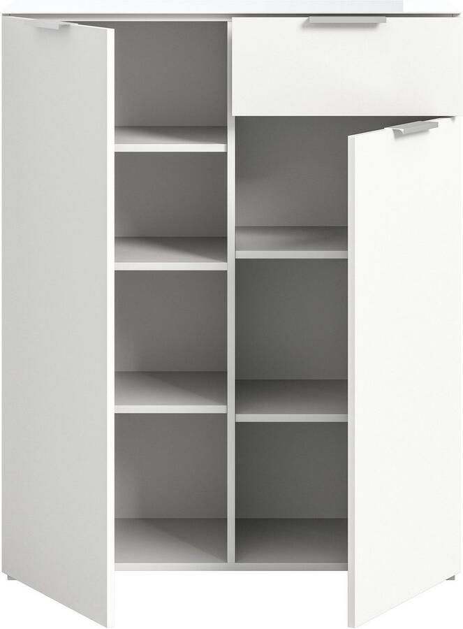 INOSIGN Kast Raio Breedte 90 cm 2 deuren 1 lade Bovenblad met glasplaat - Foto 2