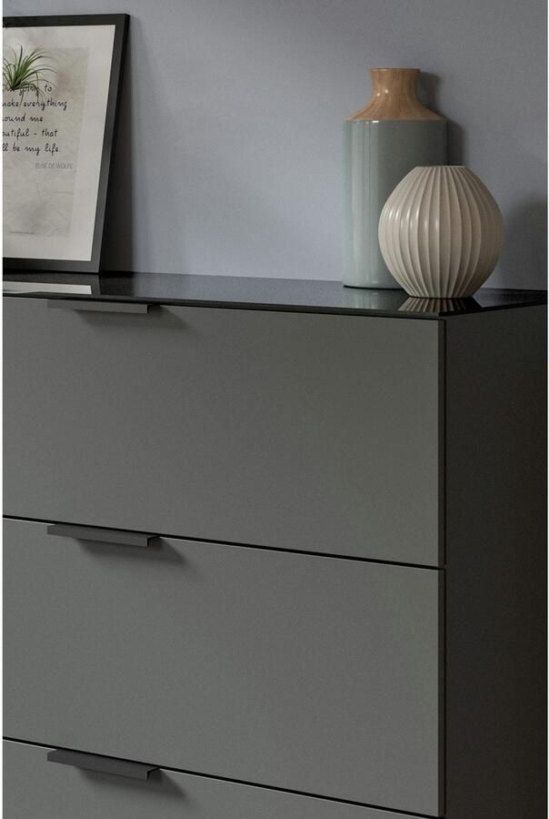 INOSIGN Kast Raio Breedte 90 cm 2 deuren 2 legplanken Bovenblad met glasplaat - Foto 5