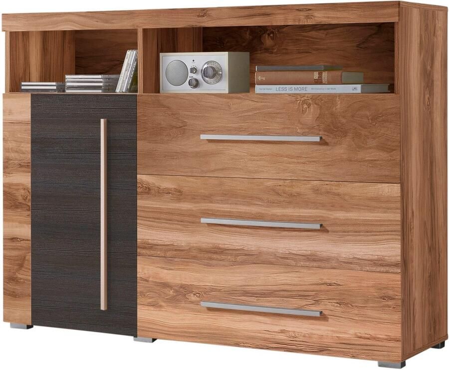 INOSIGN Kast Roger breedte 120 cm moderne sidetable met 3 laden Commode met veel opbergruimte afmetingen 120x92x38 5 (B H D) - Foto 2