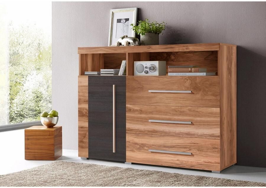 INOSIGN Kast Roger breedte 120 cm moderne sidetable met 3 laden Commode met veel opbergruimte afmetingen 120x92x38 5 (B H D) - Foto 4