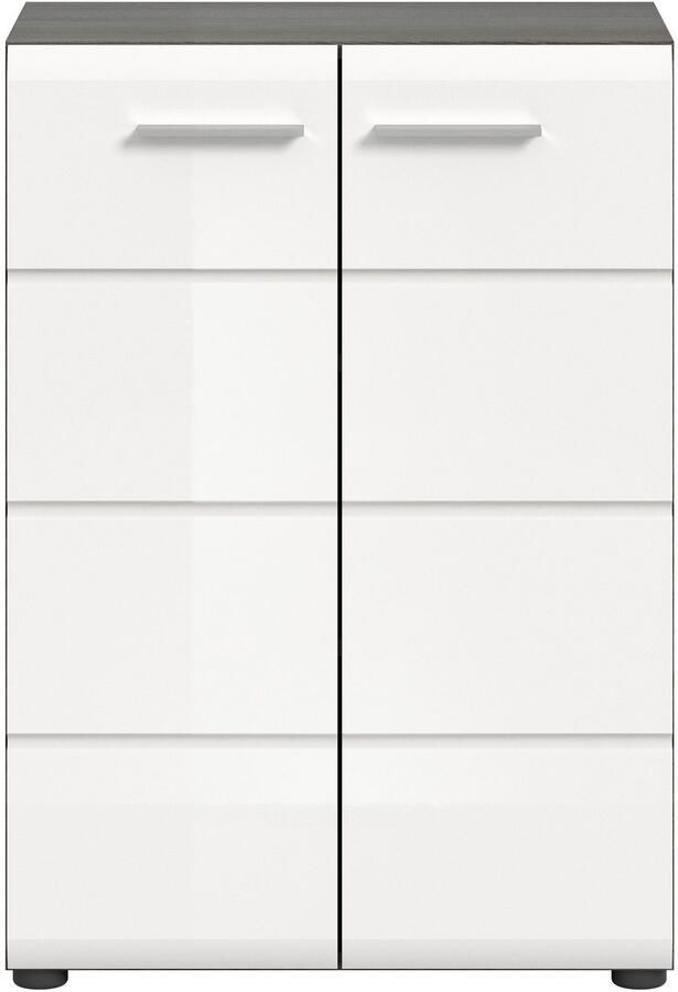 INOSIGN Kast Rumba Breedte 60cm in Rookzilverkleur nabootsing Wit Hoogglans - Foto 2