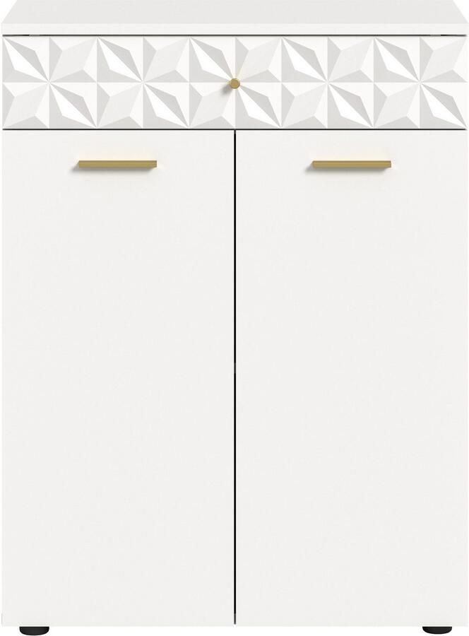 INOSIGN Kast Schoenenkast 1 lade 2 deuren 1 legplank Ornamentafscheiding Gang hal gangkast kast multifunctionele kast 2-deurs commode