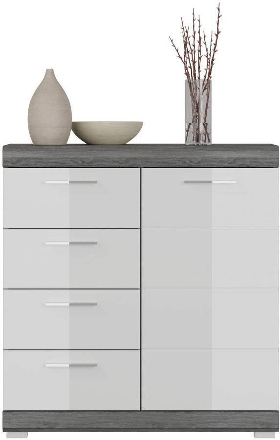 INOSIGN Kast Siena breedte 80 cm 1 deur 2 legplanken 3 vakken 4 lades - Foto 6