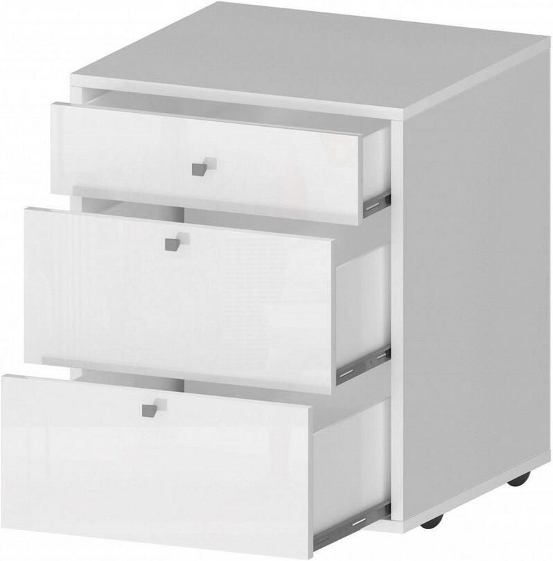 INOSIGN Kastje op wieltjes Eet met 3 laden ladeblok met wielen hoogte 61 cm (1 stuk)