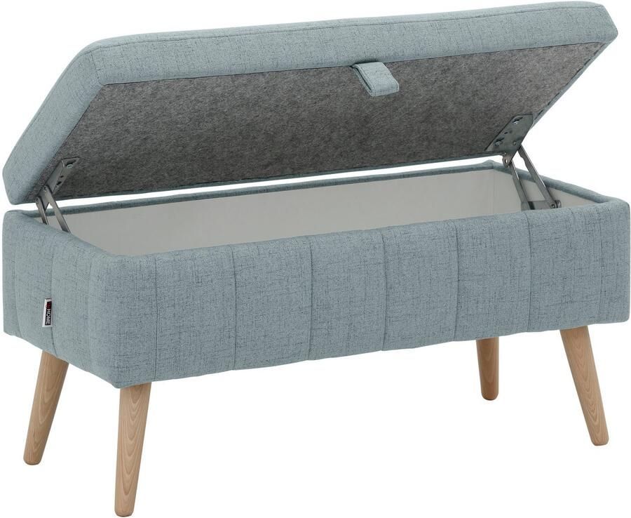 INOSIGN Kistbank AMIRA met opbergvak in 3 stofkwaliteiten met fijne stiksels - Foto 3