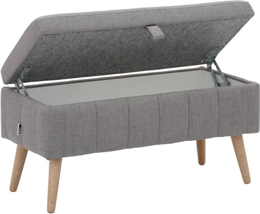 INOSIGN Kistbank AMIRA met opbergvak in 3 stofkwaliteiten met fijne stiksels - Foto 3