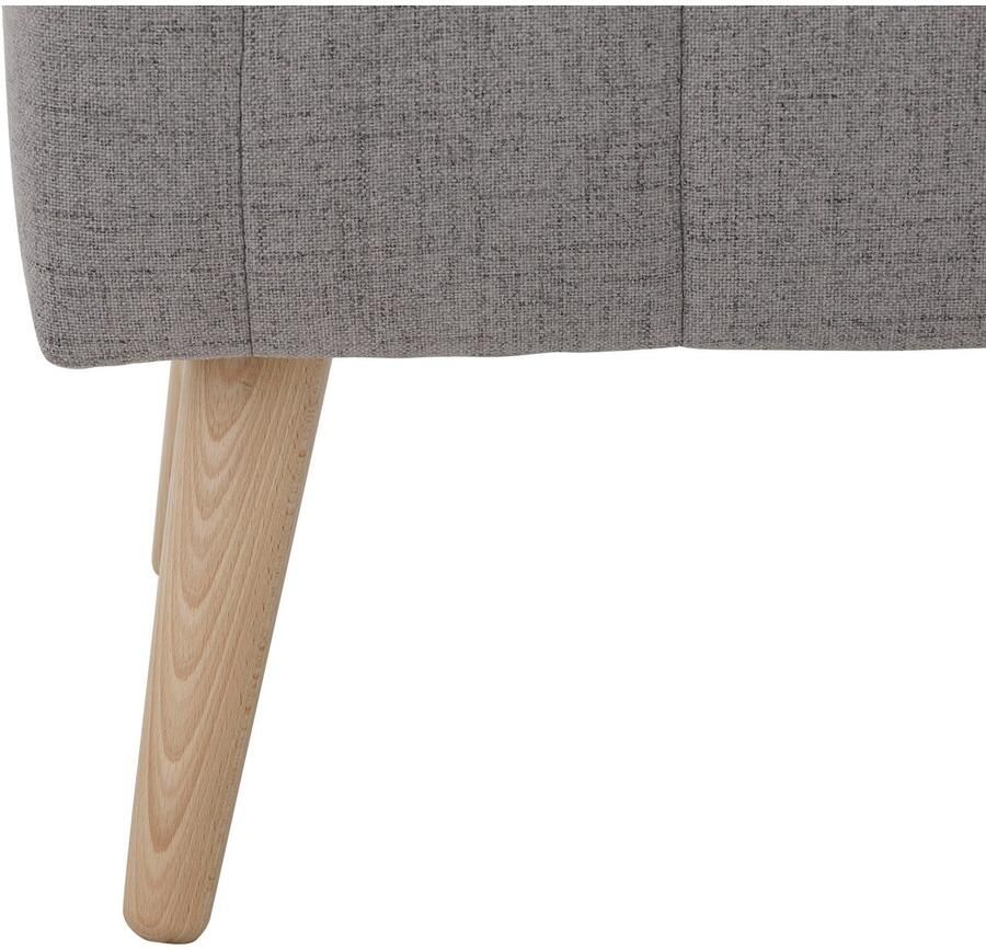 INOSIGN Kistbank AMIRA met opbergvak in 3 stofkwaliteiten met fijne stiksels