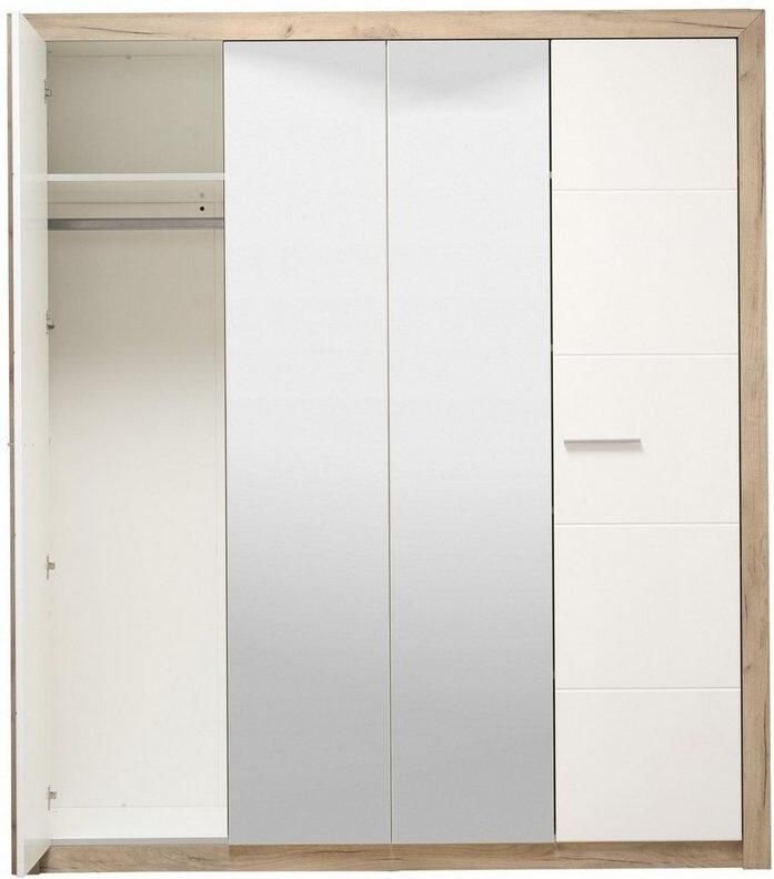 INOSIGN Kledingkast Astor FSC gecertificeerd houtmateriaal Made in Europe Kast met spiegel en complete binneninrichting 223 5x204x55 cm - Foto 5