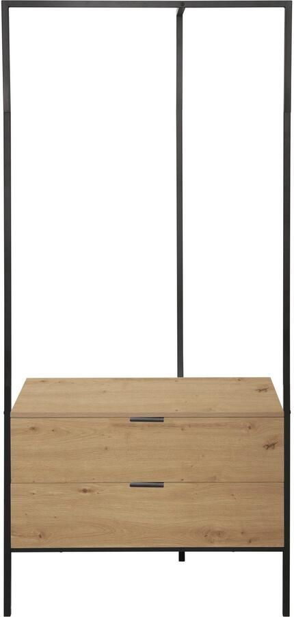 INOSIGN Kledingkast Innsbruck Vrijstaande kledinghanger met lades en zwart metalen frame (1 stuk) - Foto 2