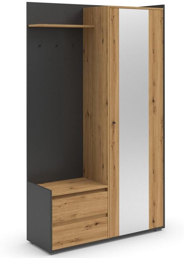 INOSIGN Kledingkast Kosmo met spiegel afmetingen 118 x 30 cm hoogte 190 cm breedte 110 cm - Foto 4