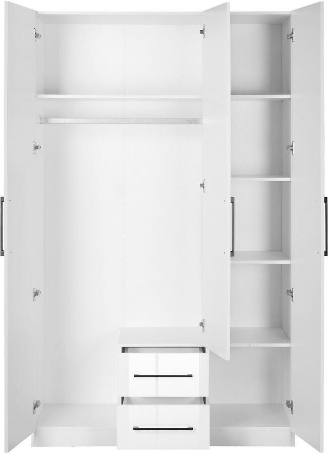 INOSIGN Kledingkast Sylt slaapkamerkast garderobe kast bestseller hoogglans Draai-deur kast met perfecte binneninrichting breedte 120 cm - Foto 3