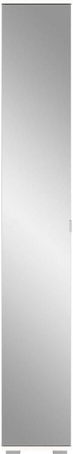 INOSIGN Kledingkast Valge Hoogte 191 cm 1 Spiegeldeur 6 Vakken 4 in hoogte verstelbare Planken - Foto 5