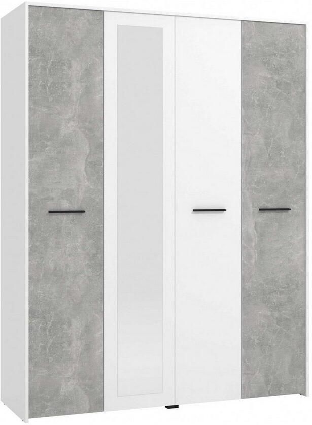 INOSIGN Kledingkast Varadero 2 moderne kleurcombinaties met zwarte handgrepen met 1 spiegeldeur in de breedtes 119 en 157 cm fsc-gecertificeerd - Foto 6