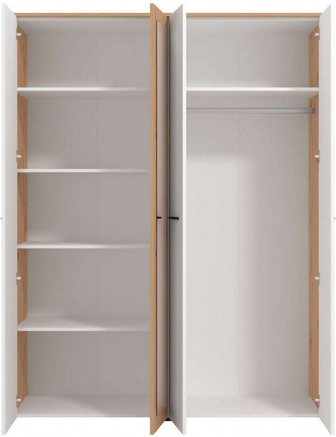 INOSIGN Kledingkast Varadero 2 moderne kleurcombinaties met zwarte handgrepen met 1 spiegeldeur in de breedtes 119 en 157 cm fsc-gecertificeerd - Foto 3