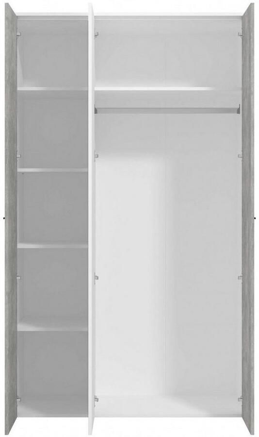 INOSIGN Kledingkast Varadero 2 moderne kleurcombinaties met zwarte handgrepen met 1 spiegeldeur in de breedtes 119 en 157 cm fsc-gecertificeerd - Foto 3