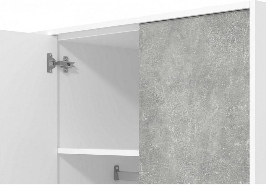 INOSIGN Kledingkast Varadero 2 moderne kleurcombinaties met zwarte handgrepen met 1 spiegeldeur in de breedtes 119 en 157 cm fsc-gecertificeerd - Foto 2