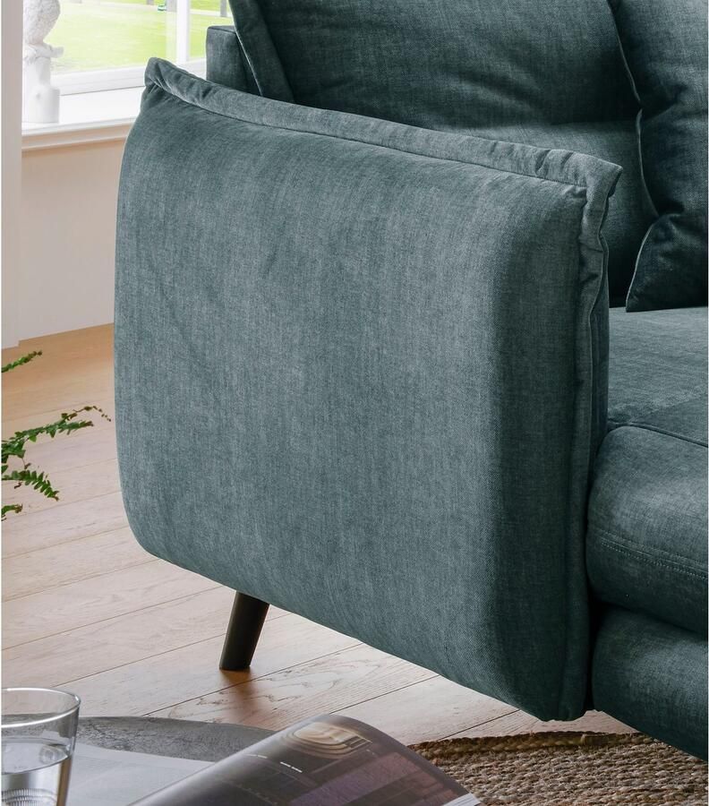 INOSIGN Loveseat LAZIO moderne fauteuil met een comfortabele bekleding 2 stuks decoratieve sierkussens