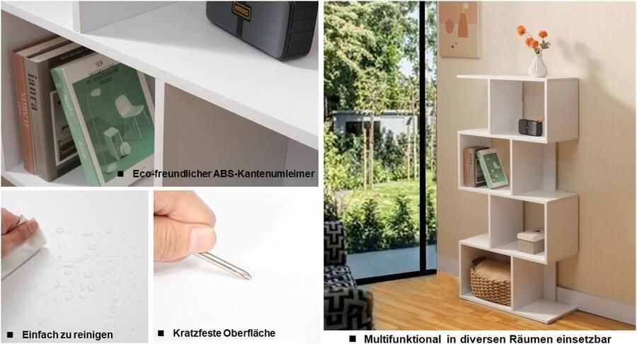 INOSIGN Multifunctionele kast CROVIE boekenkast 4 kubusvakken & opbergruimtes 60x128 cm fsc -gecertificeerd - Foto 7