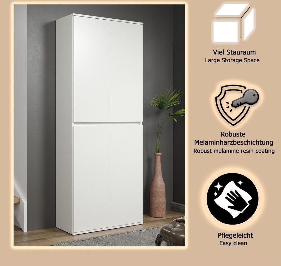 INOSIGN Multifunctionele kast NOVARA of garderobekast (d h): 34 191 cm breedte 37 cm of 74 cm - Foto 4