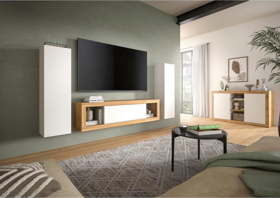 INOSIGN Multifunctionele kast Trinity 2-set Hoogte 110cm hangend greeploos Frontoversteek (2 stuks) - Foto 5