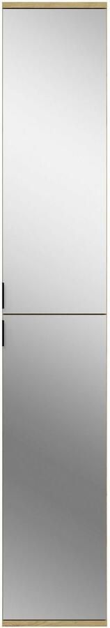 INOSIGN Multifunctionele kast Trondheim Hoogte 193 cm 2 Spiegelduren 6 Vakken 4 Planken 1 constructiebodem deurstop verwisselbaar garderobekast kast - Foto 6