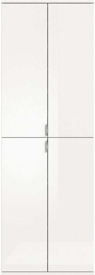 INOSIGN Multifunctionele kast Trondheim Hoogte 193 cm 4 Deuren 9 Vakken 7 Planken incl. uitschuifbare kledingstang garderobekast kledingkast - Foto 10