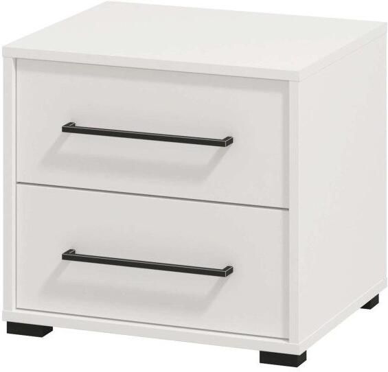 INOSIGN Nachtkastje Ascalon nachtkastje 48x40x44cm 2 lades in wit of eiken kleur fsc-gecertificeerd houtmateriaal - Foto 5