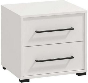 INOSIGN Nachtkastje Ascalon nachtkastje 48x40x44cm 2 lades in wit of eiken kleur fsc-gecertificeerd houtmateriaal - Foto 2