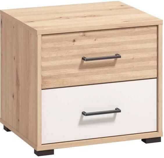 INOSIGN Nachtkastje Modena nachtkastje met 2 of 3 lades FSC -gecertificeerd trendy kleur cashmere ideaal voor kleine ruimtes - Foto 3