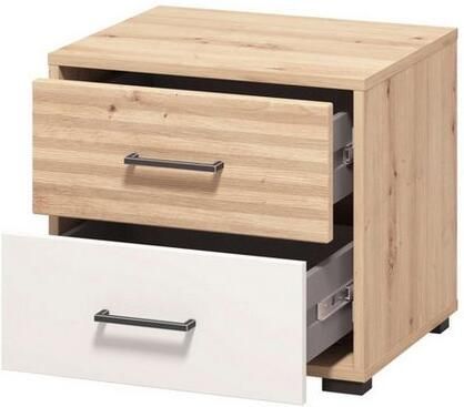 INOSIGN Nachtkastje Modena nachtkastje met 2 of 3 lades FSC -gecertificeerd trendy kleur cashmere ideaal voor kleine ruimtes - Foto 4