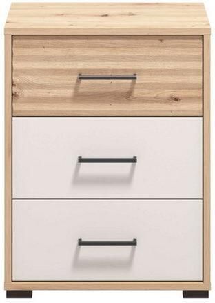 INOSIGN Nachtkastje Modena nachtkastje met 2 of 3 lades FSC -gecertificeerd trendy kleur cashmere ideaal voor kleine ruimtes - Foto 6