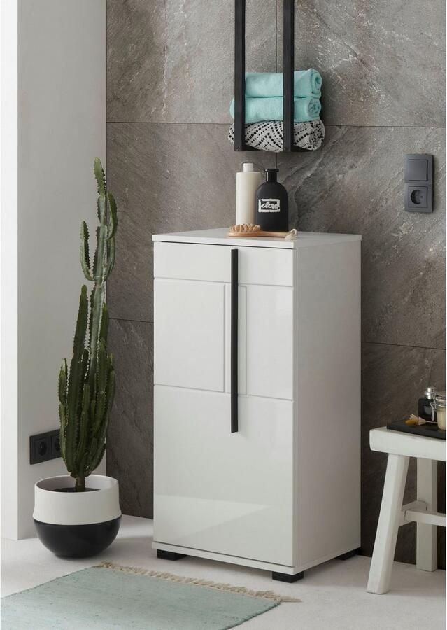INOSIGN Onderkast Cantara badkamerkast in hoogglans wit kast in modern ontwerp