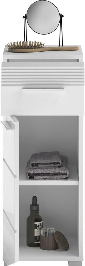 INOSIGN Onderkast Malmö breedte 30 cm 1 deur (deurhengsel verwisselbaar) 1 lade in verschillende kleuren verkrijgbaar badkamermeubels badkamerkast commode badkamer - Foto 7